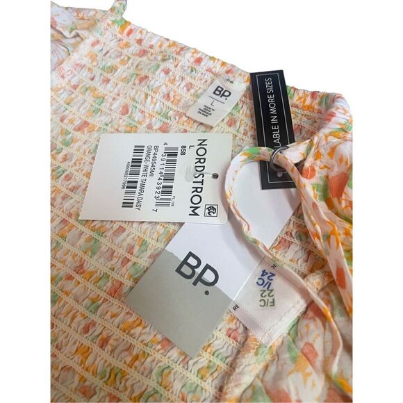 BP Nordstrom Multi-Color Floral Halter Top 100% Rayon Size Large-NWT - Picture 9 of 15